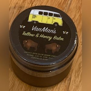 VanMan Honey and Bison Tallow Balm, 2 oz Jar, New and Unopened